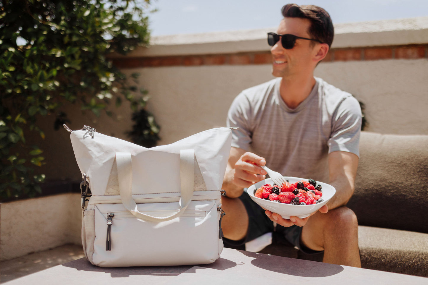Tarana Recycled Lunch Bag Cooler with Utensils