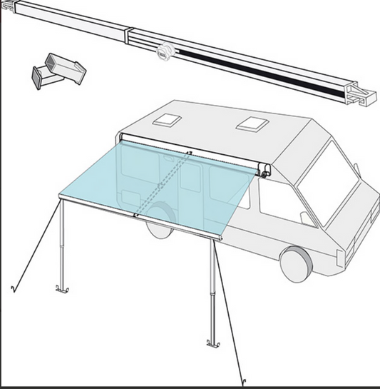 Fiamma Awning Center Rafter Tensioner Arm