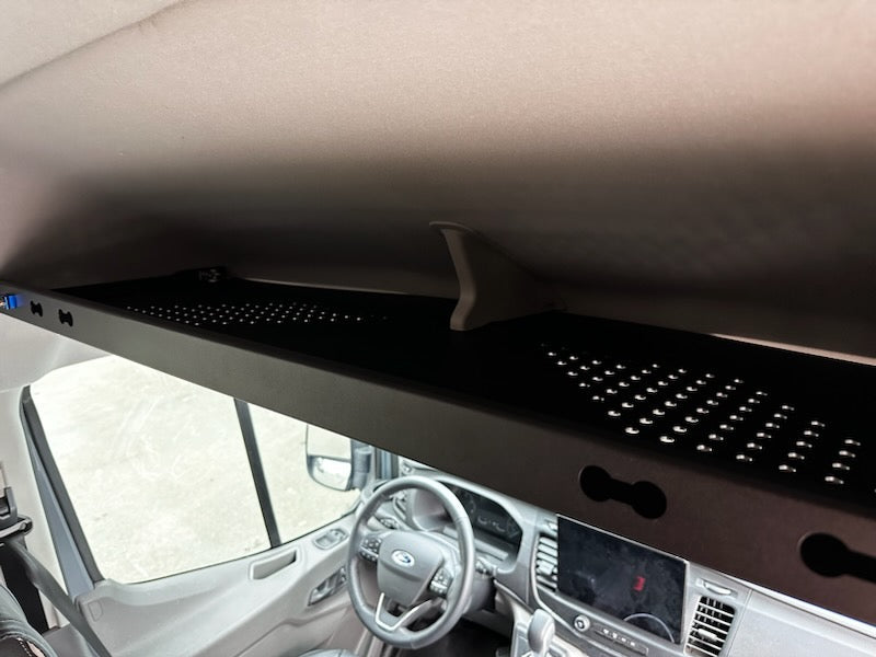 FORD TRANSIT HEADLINER SHELF 3.0 CURTAIN ROD AND LINER - FITS MID AND HIGH ROOF VANS 2014-2024