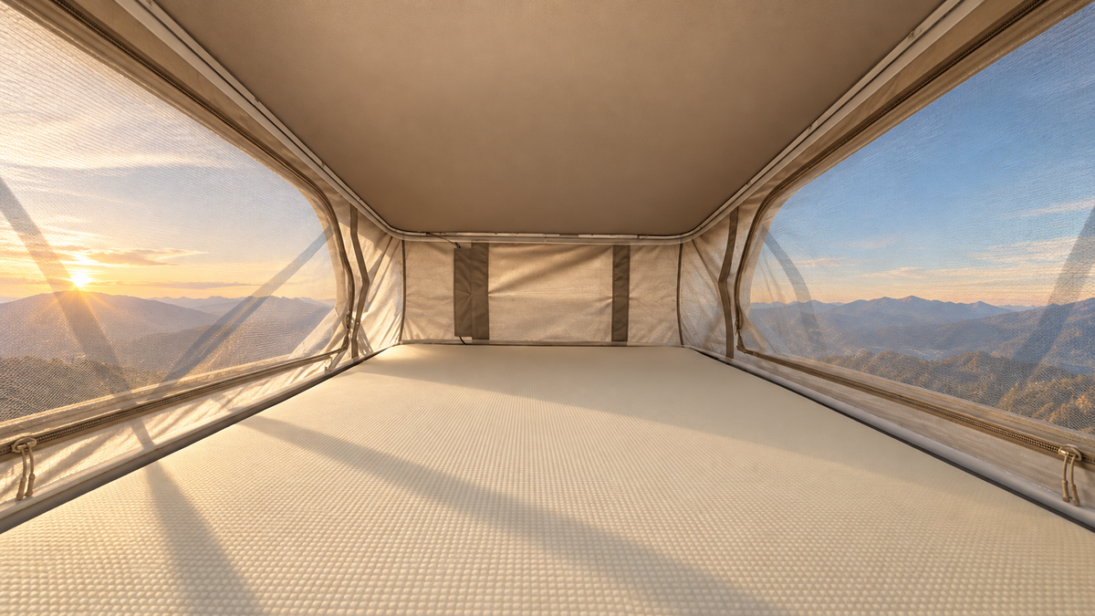 Sprinter Carbon Fiber Roof-Top Tent System