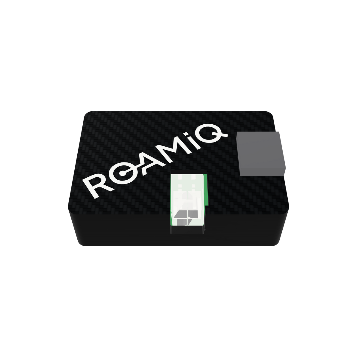 ROAMiQ FreshJet chip in its black carbon-pattern case