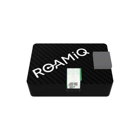 ROAMiQ RV-C chip in its black carbon-pattern case
