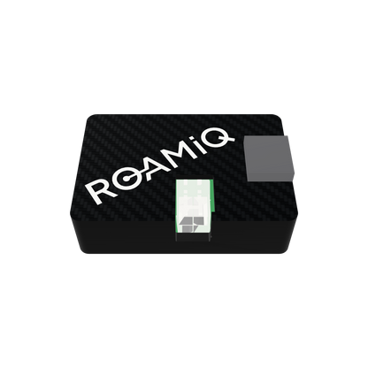 ROAMiQ RV-C chip in its black carbon-pattern case