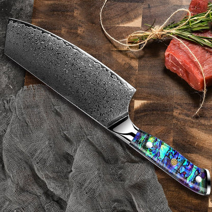 Ronin VG10 Kitchen knife Set - Damascus Steel & Abalone Shell Handle