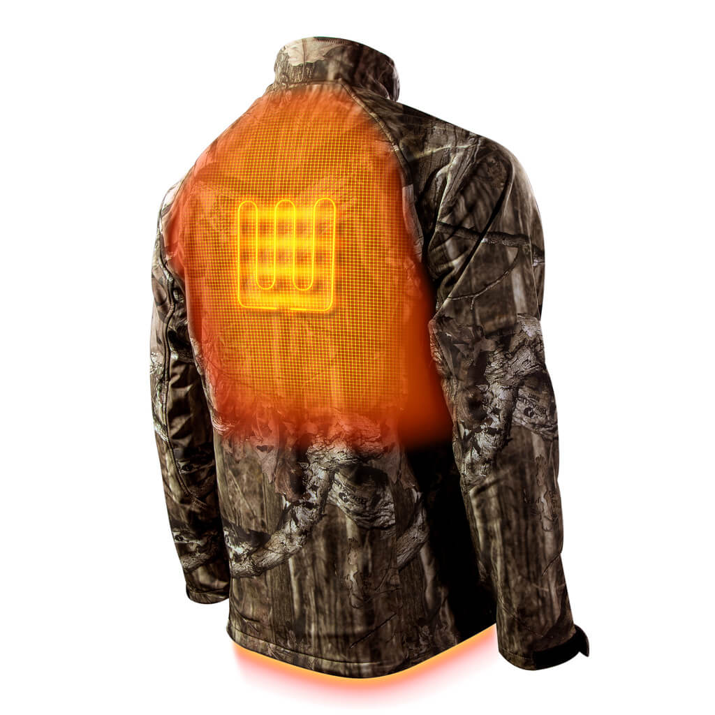 Sahara Heated Hunting Jacket - Mossy Oak Camo