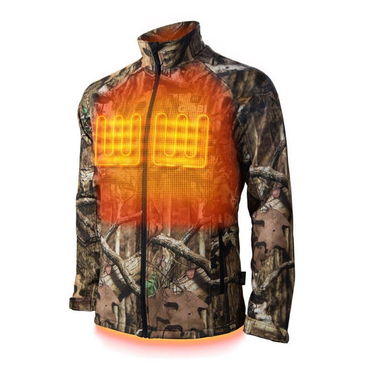 Sahara Heated Hunting Jacket - Mossy Oak Camo