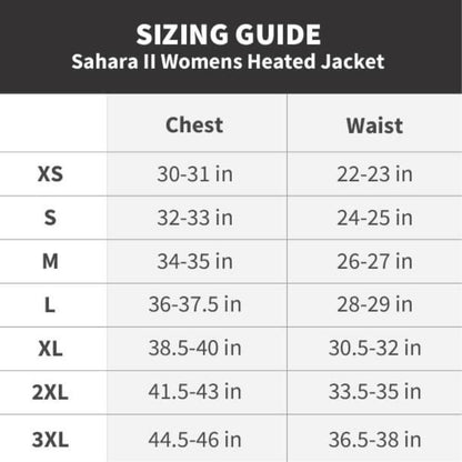 Sahara II Women's Heated Jacket