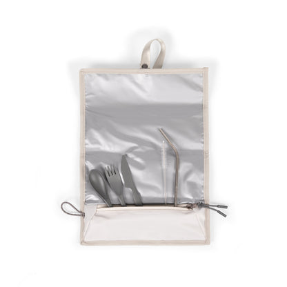Tarana Recycled Lunch Bag Cooler with Utensils