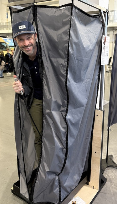 Tetravan Folding Shower 2.1 with Magnetic Zipped Curtain