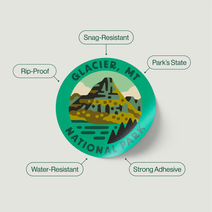 National Park Sticker Bottle | Insulated - Coal