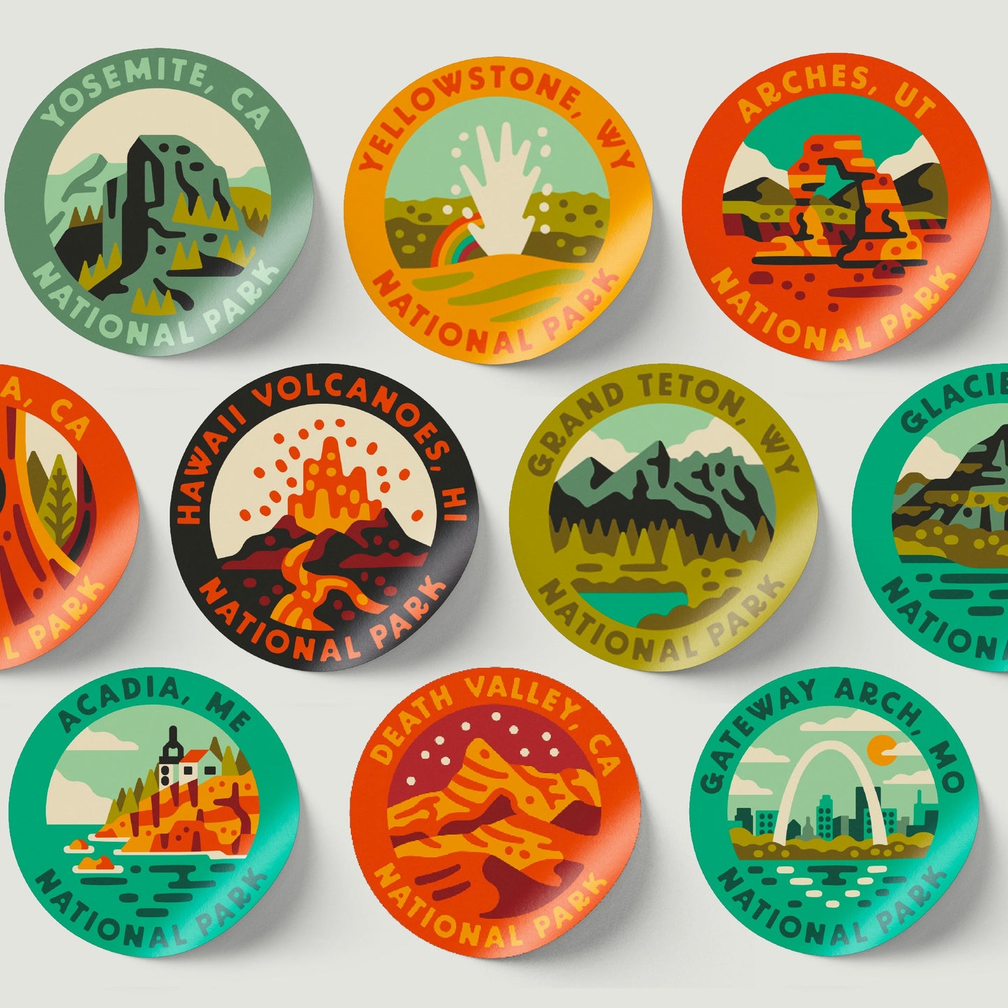 National Park Sticker Bottle | Insulated - Coal