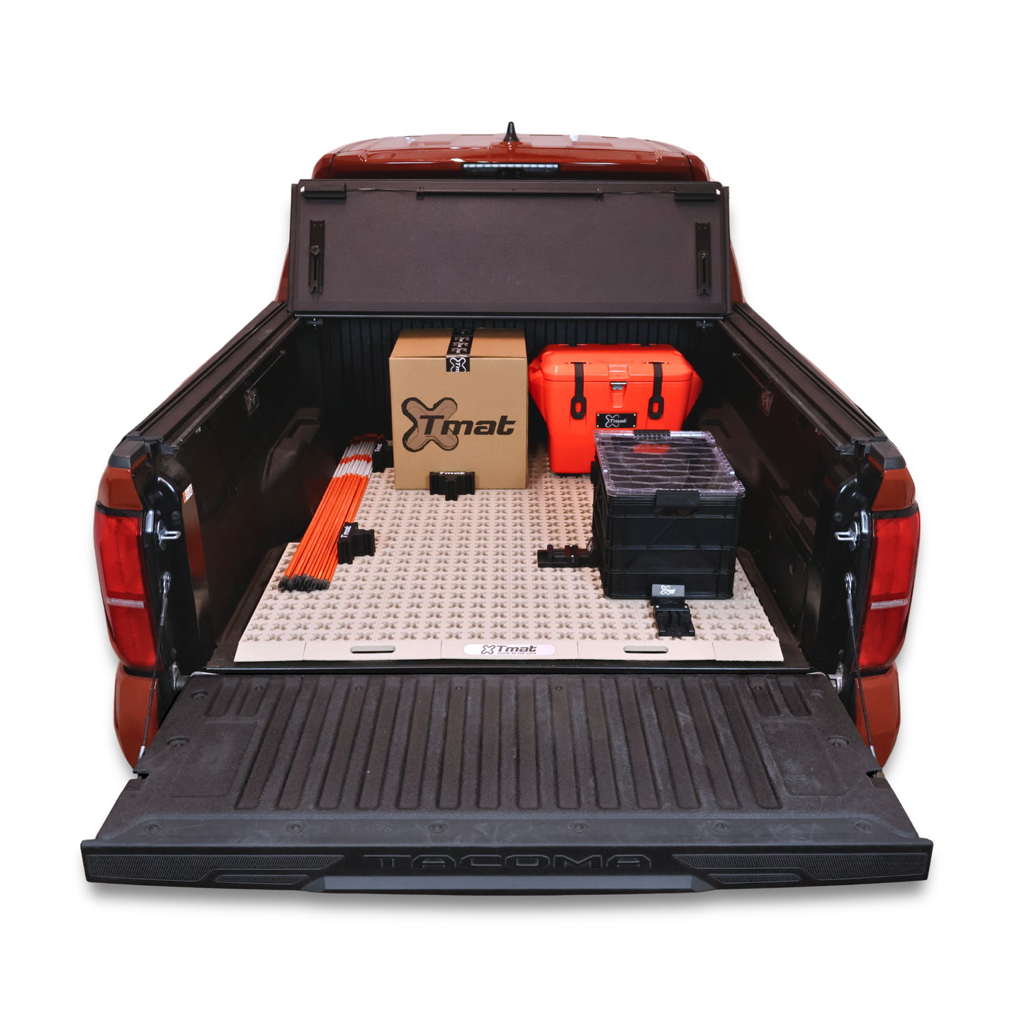 Tmat Midsize Truck Bed Organizer Slide Out Mat | Universal Fit for 5' Beds (Tacoma, Ranger, Colorado & More)