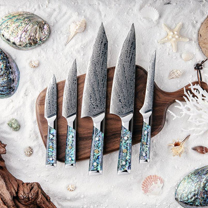 Imperial Professional Japanese VG10 Damascus 5- Piece Knife Set