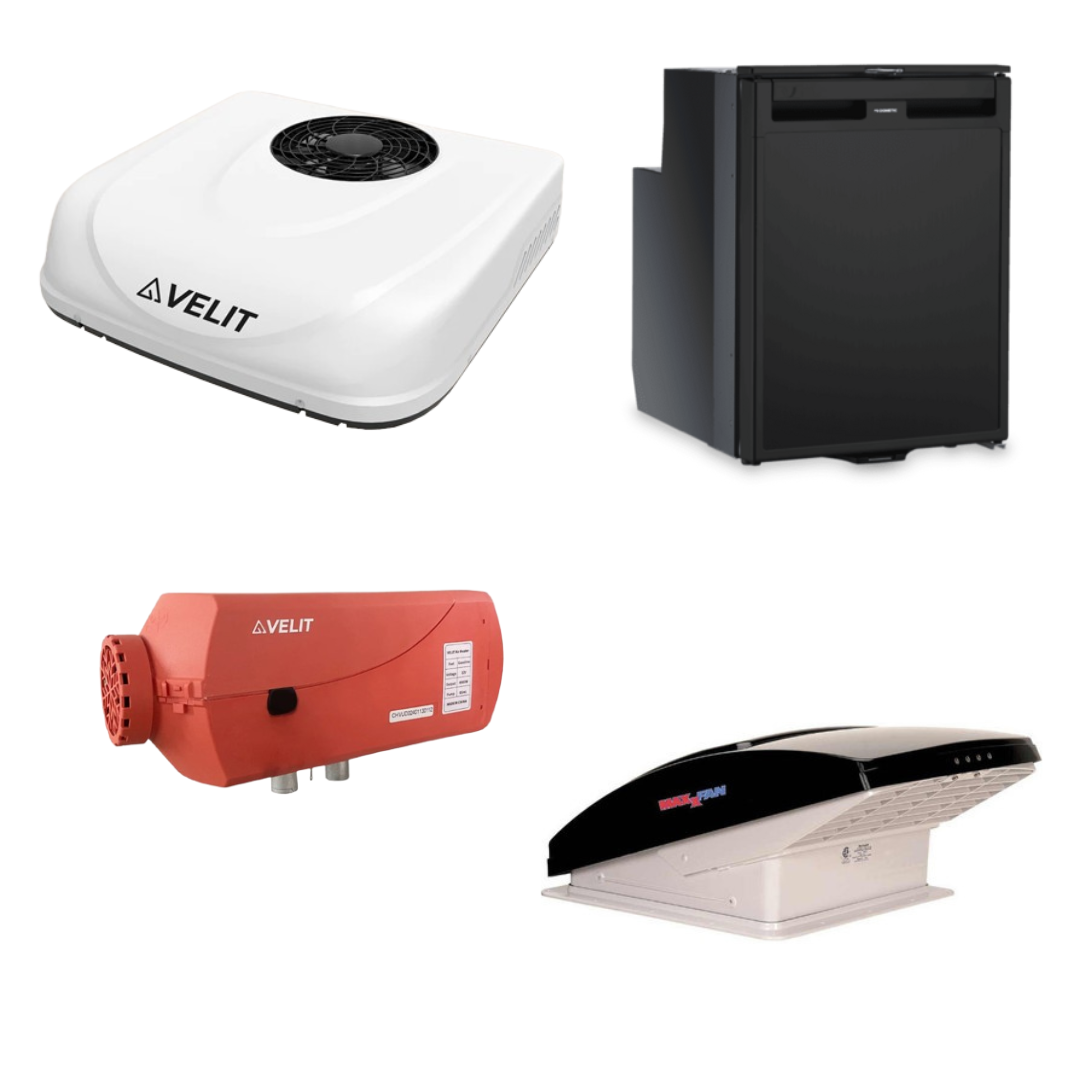 VELIT 2000R + Gas/Diesel Heater + Dometic 80L Fridge/Freezer + MaxxFan Deluxe
