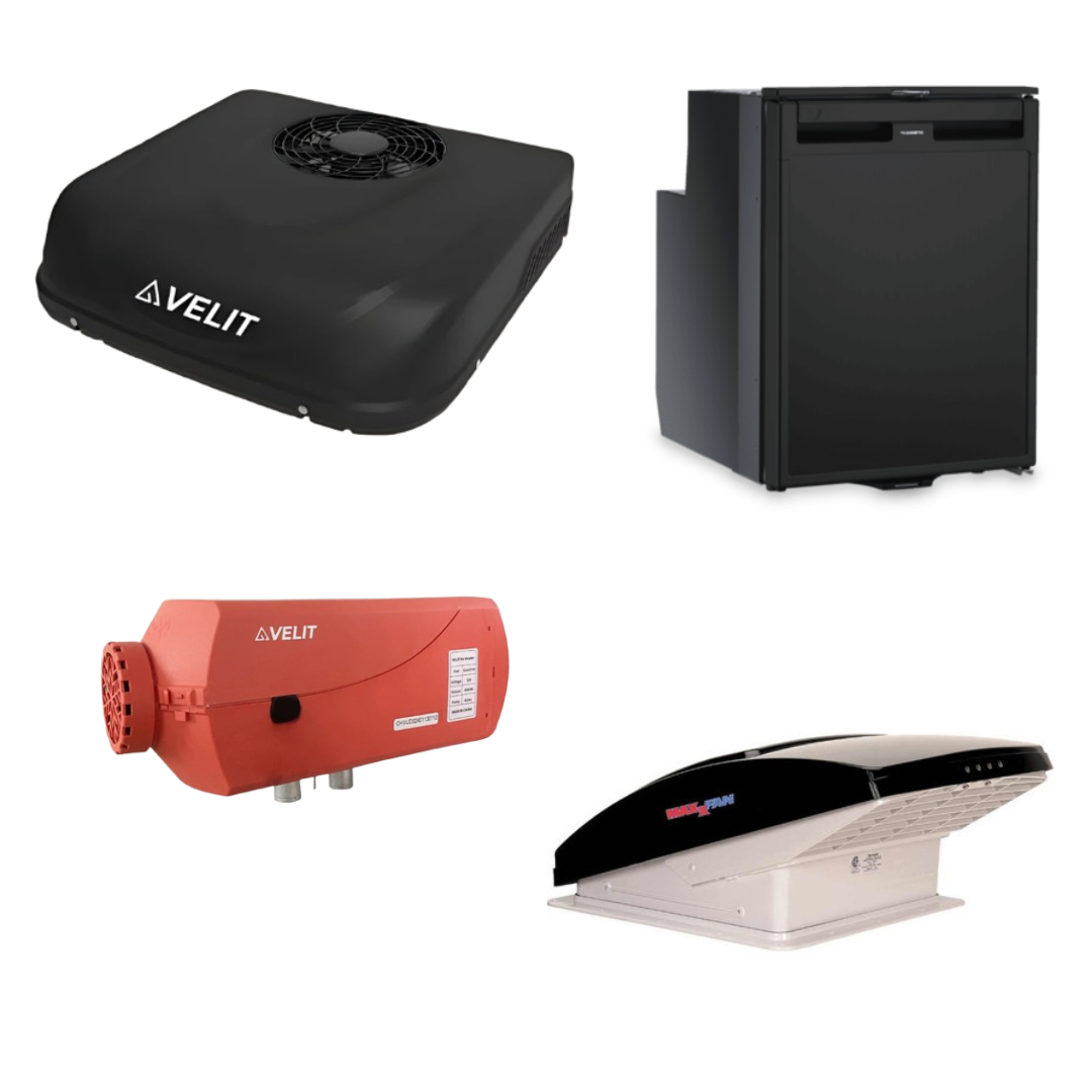 VELIT 2000R + Gas/Diesel Heater + Dometic 80L Fridge/Freezer + MaxxFan Deluxe