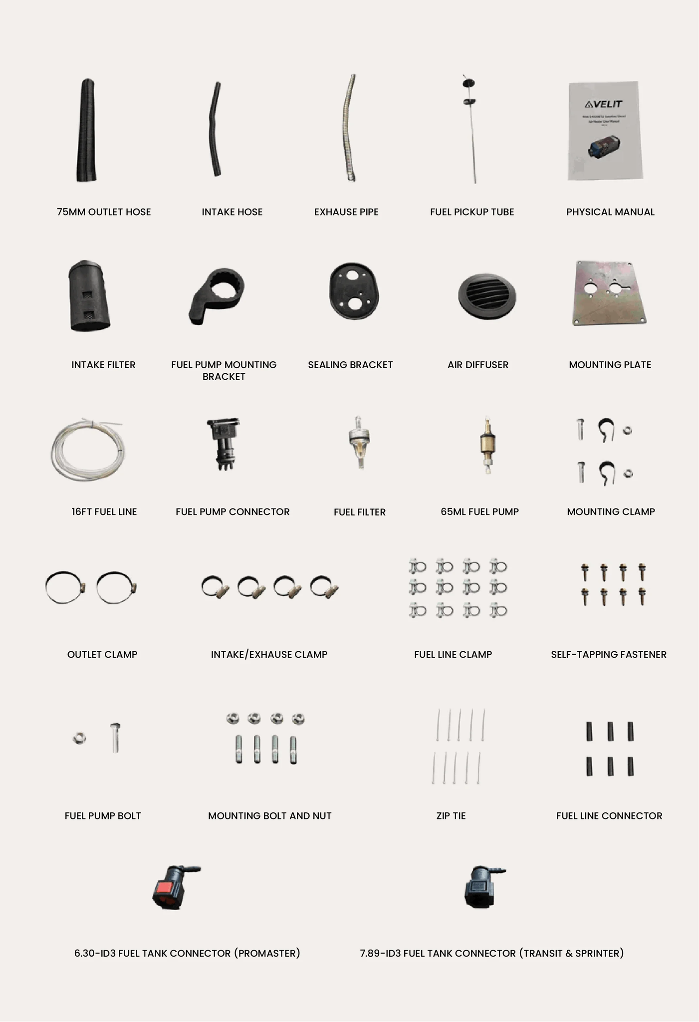 VELIT 2000R + Gas/Diesel Heater + Dometic 80L Fridge/Freezer + MaxxFan Deluxe