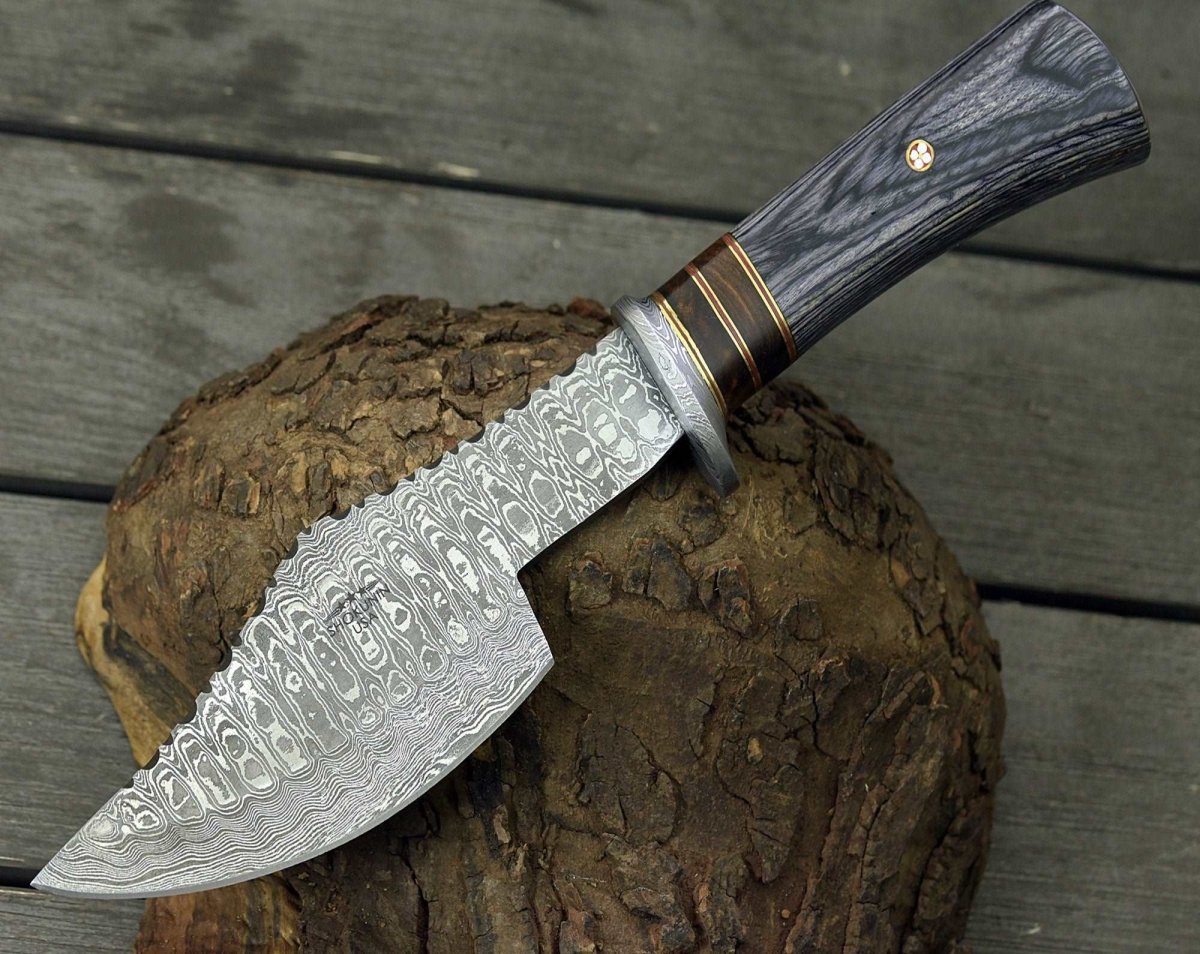 Titan Damascus Axe with Pakkawood Handle