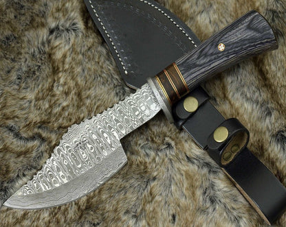 Titan Damascus Axe with Pakkawood Handle