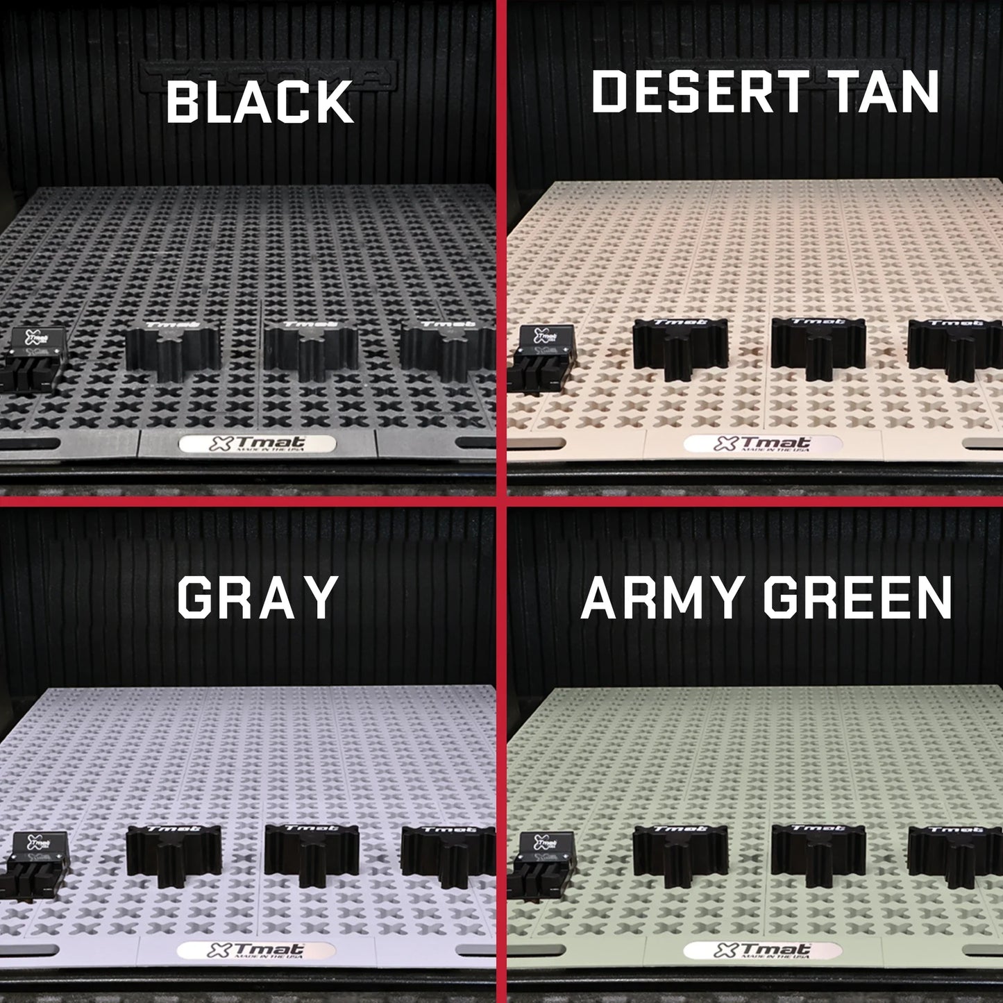 Tmat Truck Bed Organizer Slide Out Mat | Universal Fit for Long Beds 8' to 8'2"