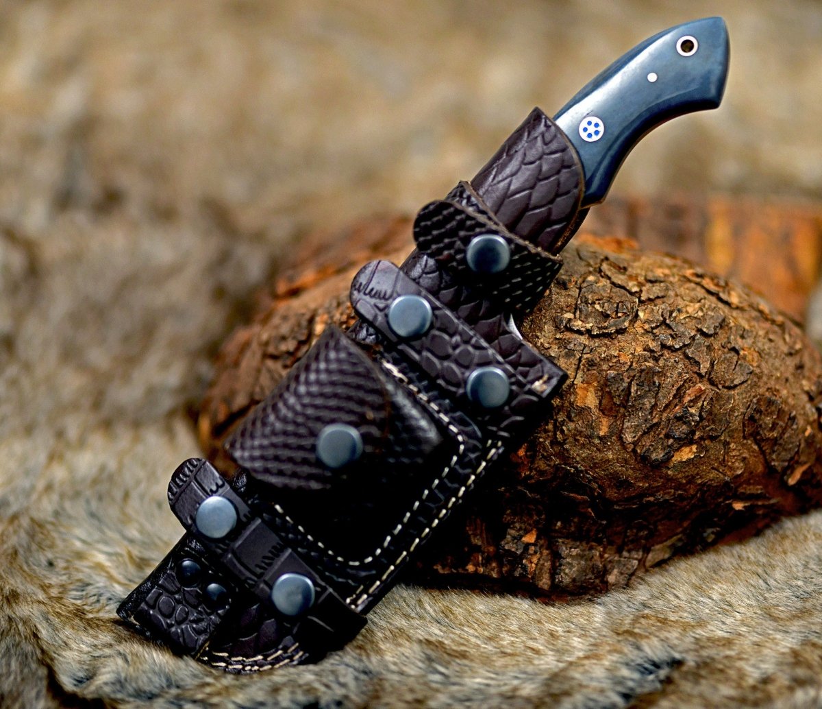 TrailMaster Tracker Knife with Brass & Bone Handle