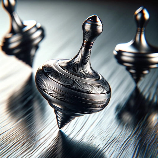 Twirl Damascus Spinning Top