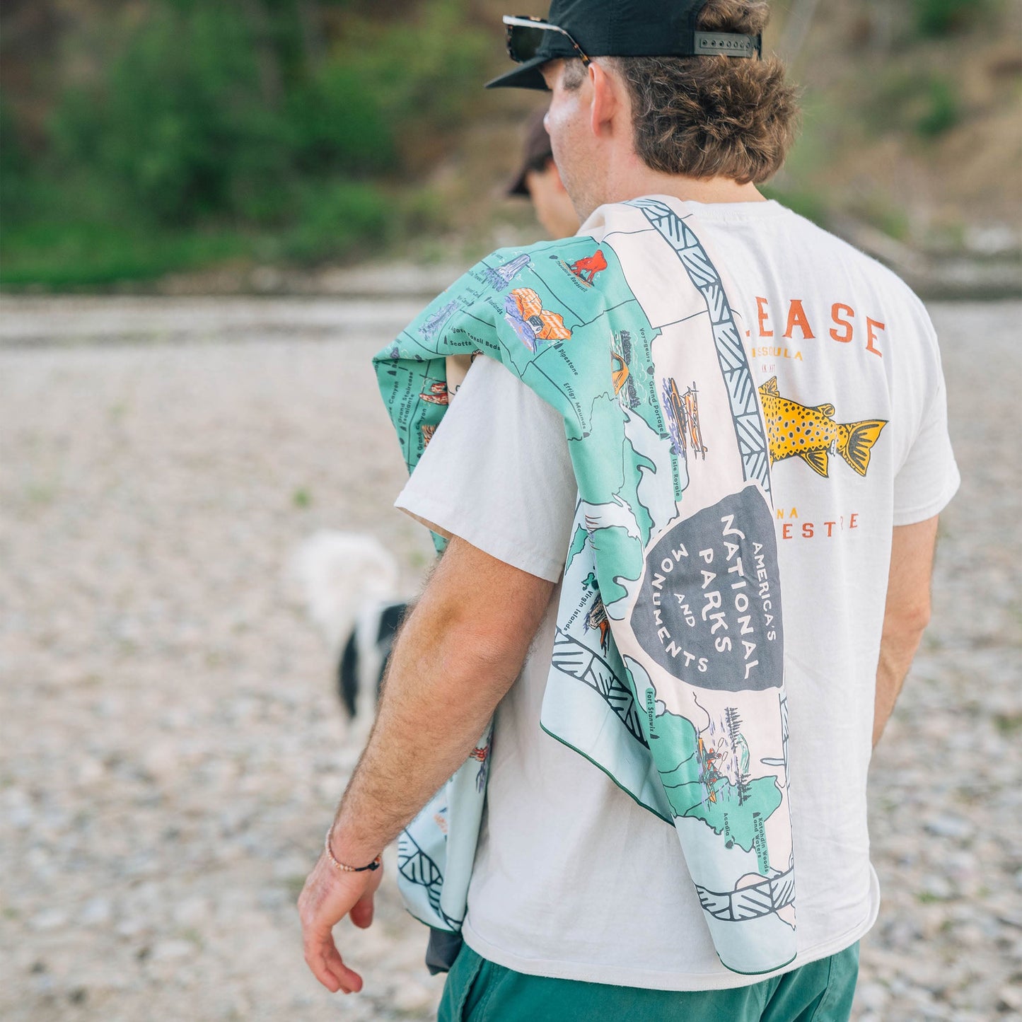 Ultralight Towel: National Parks and Monuments Map