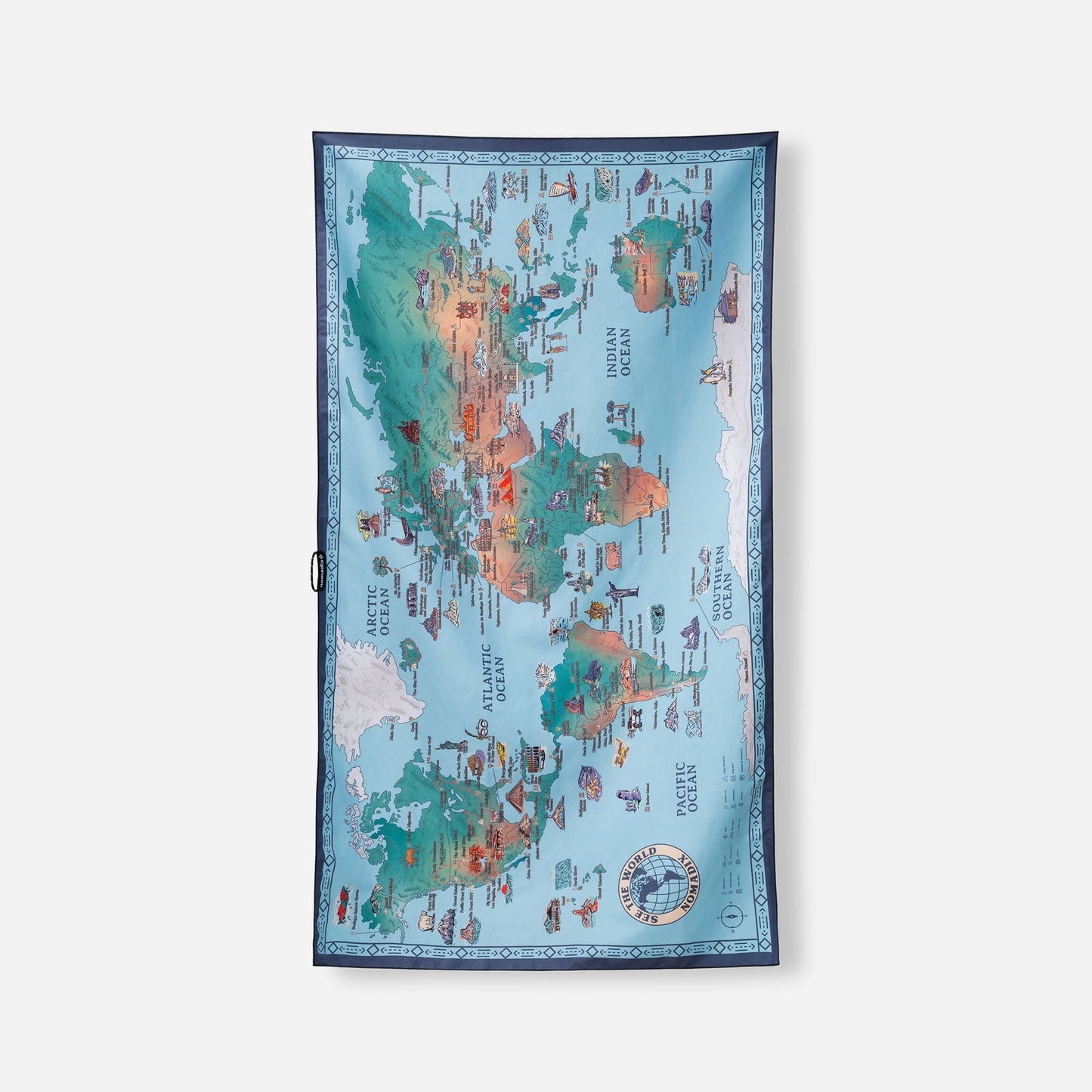 Ultralight Towel: World Map