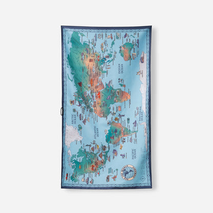Ultralight Towel: World Map