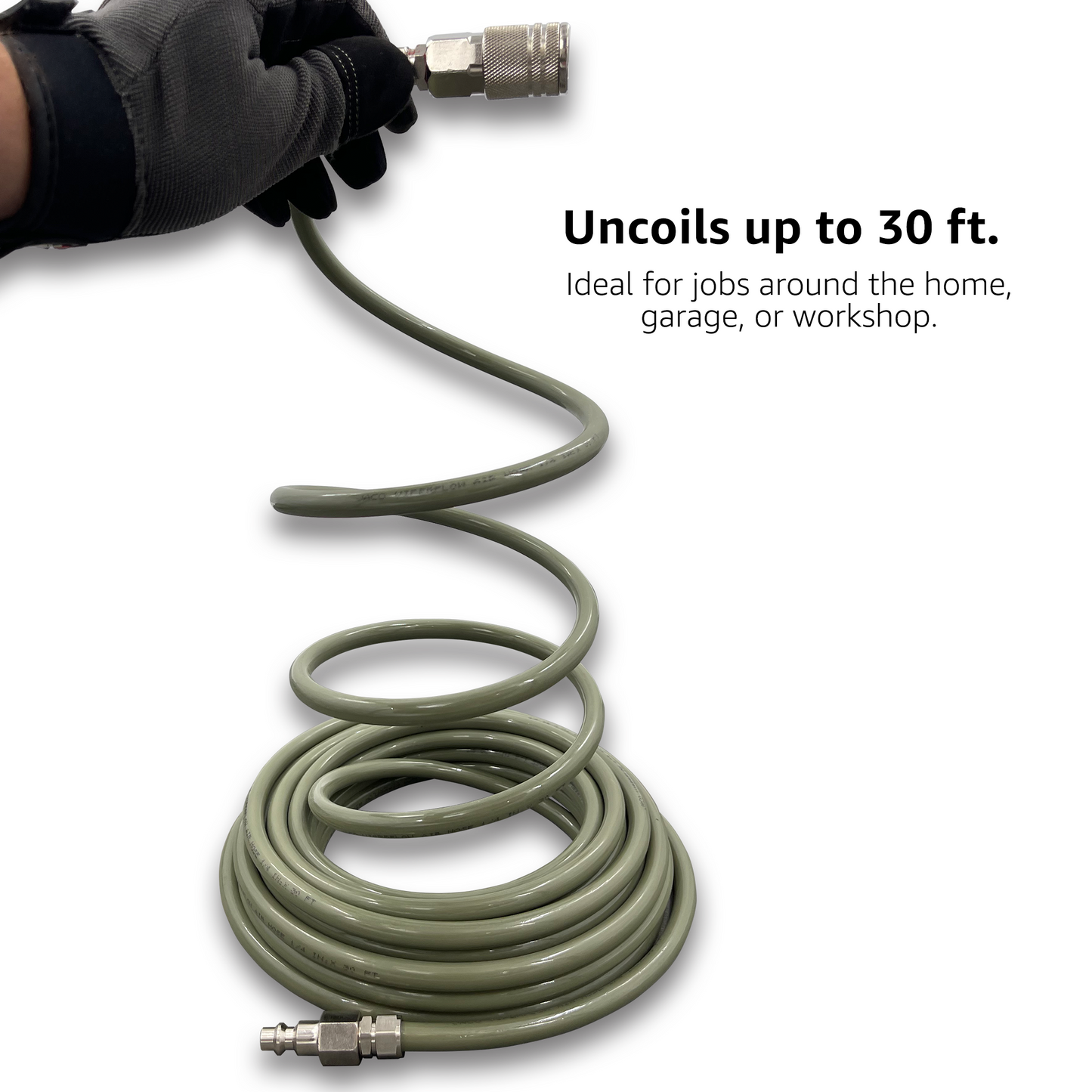 ViperFlow Poly Air Hose Kit - 1/4" x 30 ft.