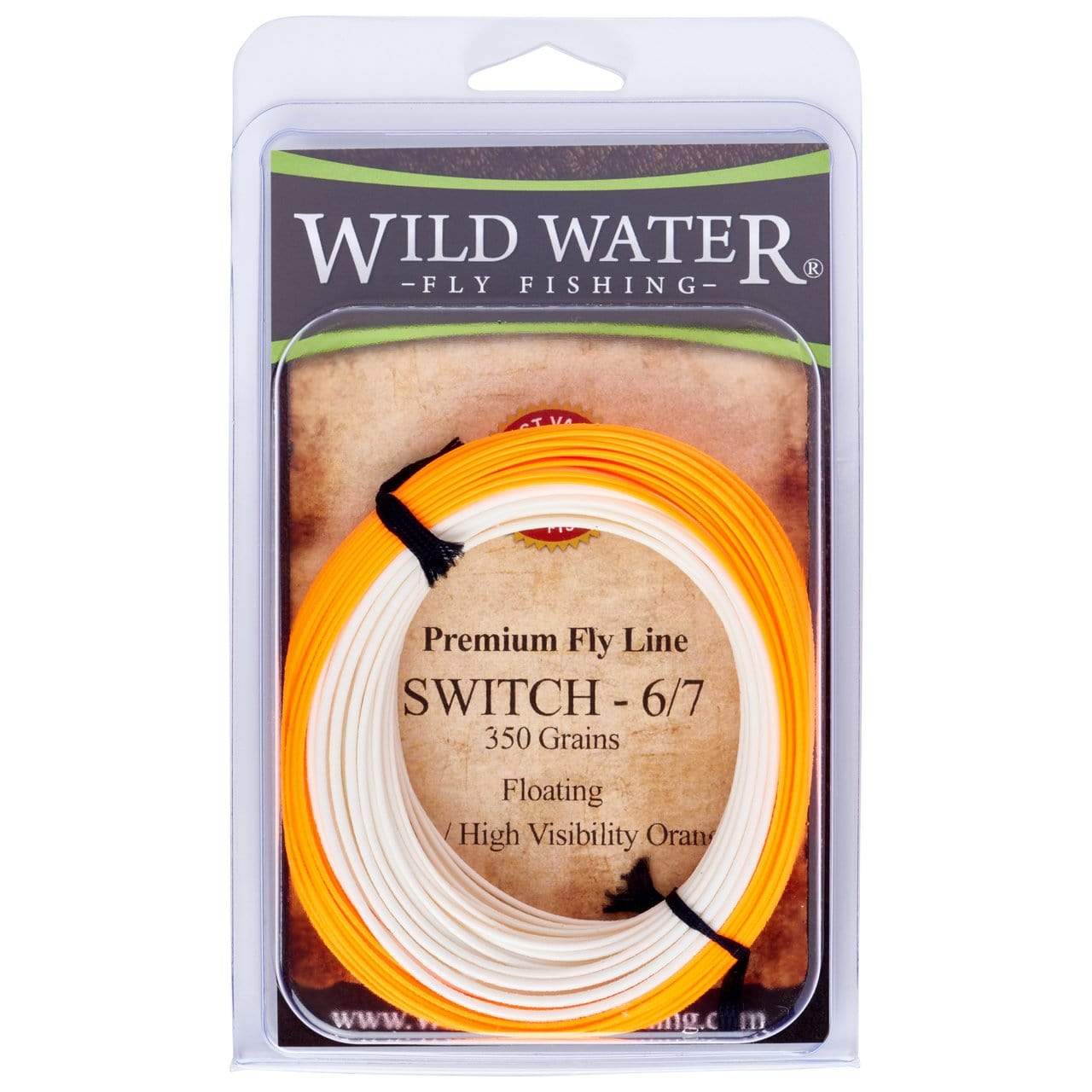 6/7F Switch Line, Floating, Orange/White, 350 grains | Wild Water Fly Fishing