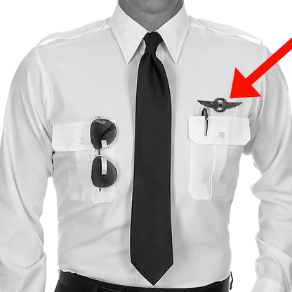 BL5-013 Full size UAS FAA Commercial Drone Pilot Wings pin Black Tactical