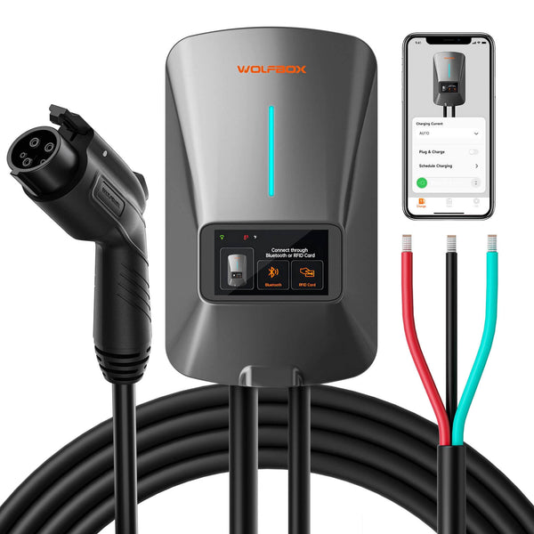 WOLFBOX Level 2 EV Charger with WiFi and Bluetooth