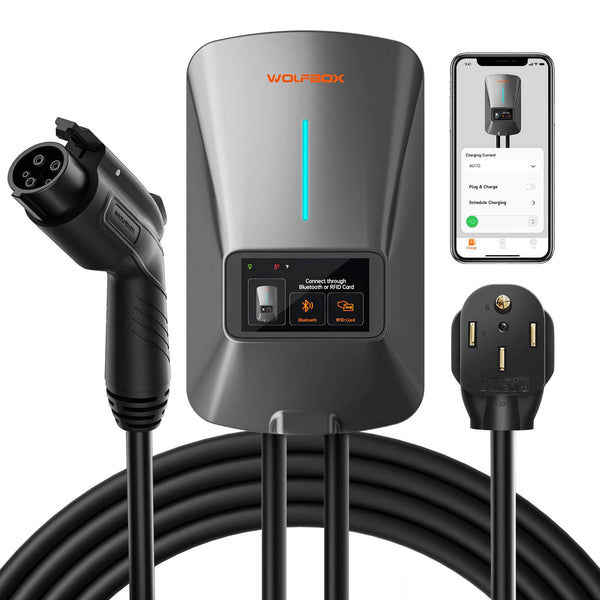 WOLFBOX Level 2 EV Charger with WiFi and Bluetooth