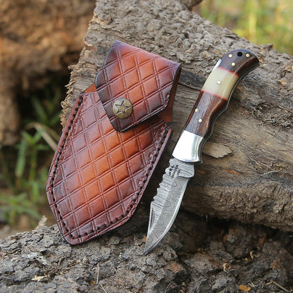 Ironclad Pocket Knife with Rosewood & Bone Scales