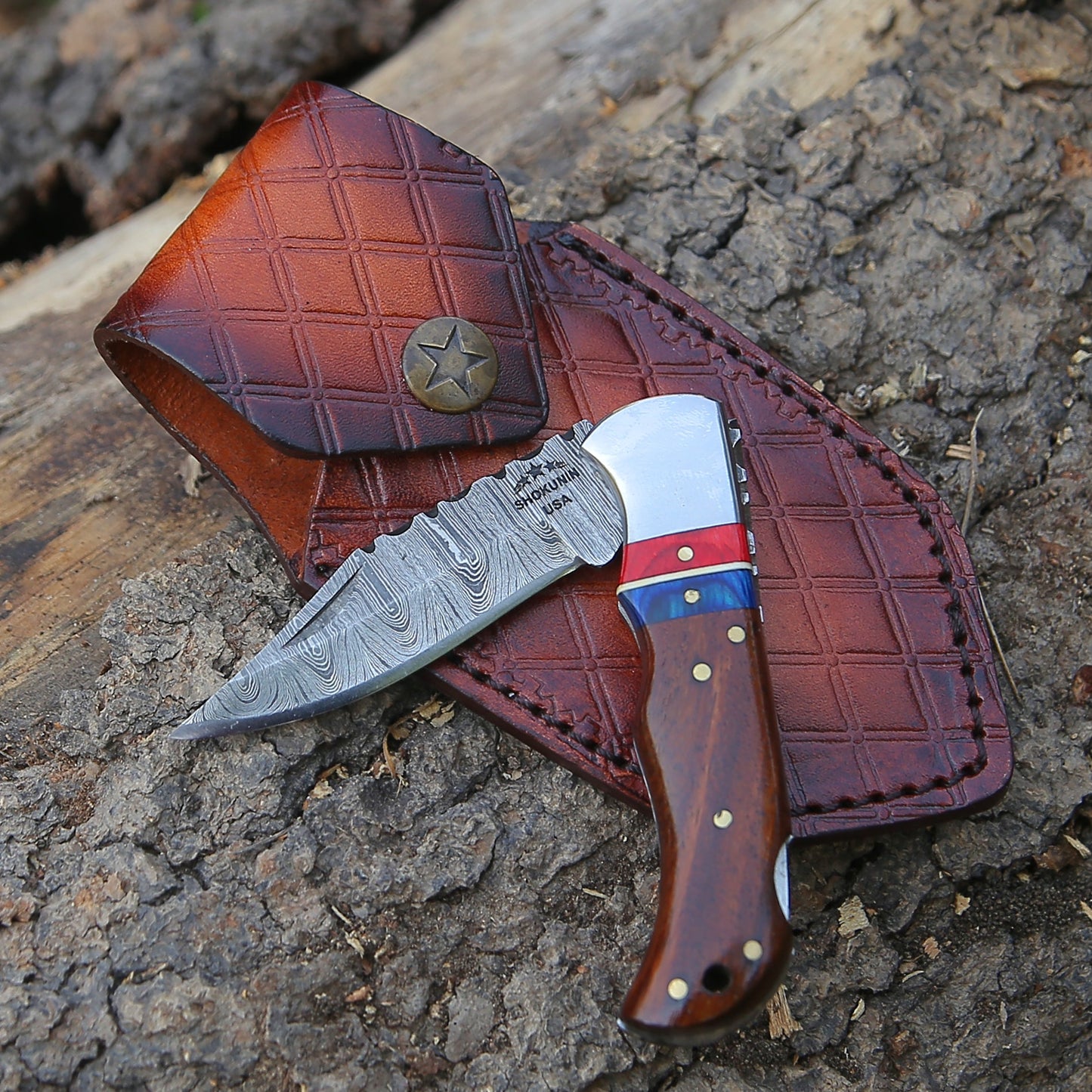 Rogue Pocket Knife with Rosewood Handle