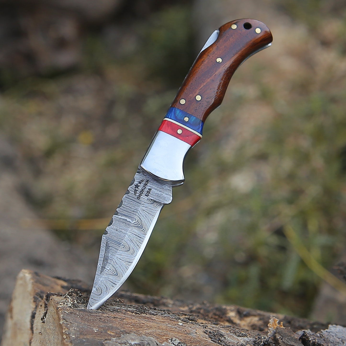 Rogue Pocket Knife with Rosewood Handle