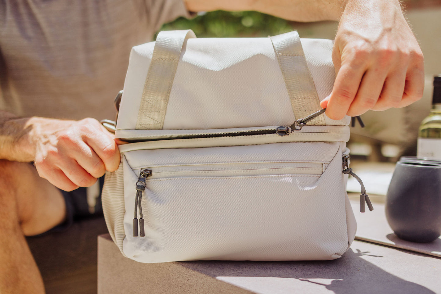 Tarana Recycled Lunch Bag Cooler with Utensils