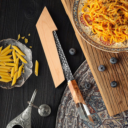 Silverstar Forged Japanese Chef Knife With Olive Wood Handle