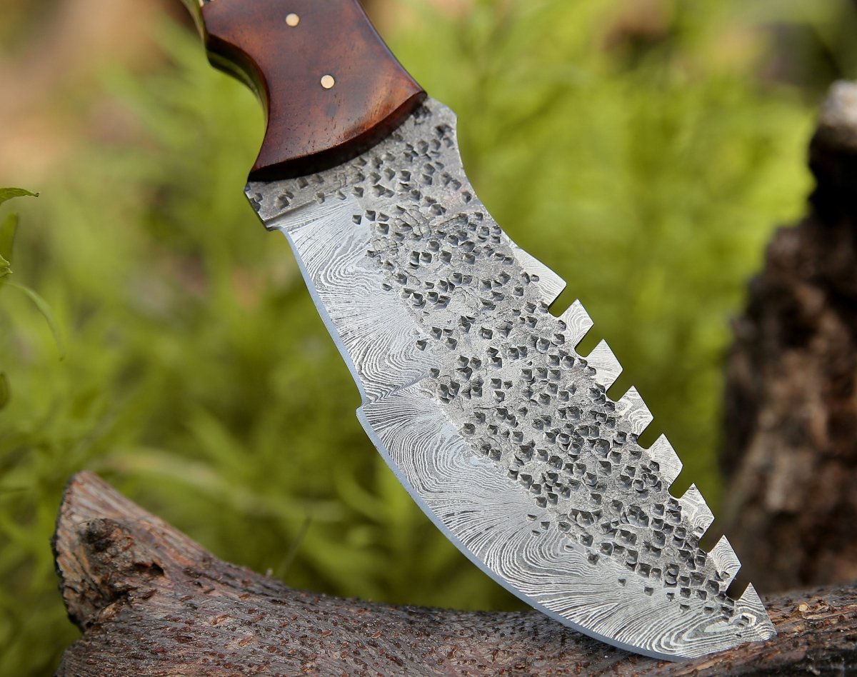 Zeus Tracker Knife with Antler & Rose wood Handle