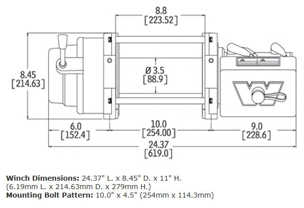 WARN M12 12V Heavyweight Winch - 17801