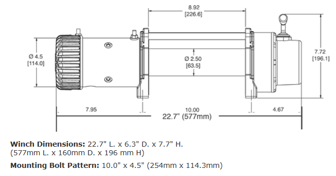 WARN 9.5XP-S Winch - 87310