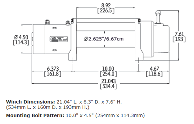 WARN M8-S Winch - 87800