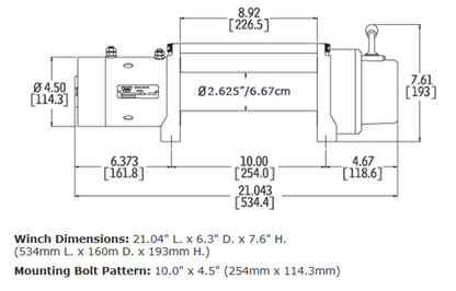 WARN M8-S Winch - 87800