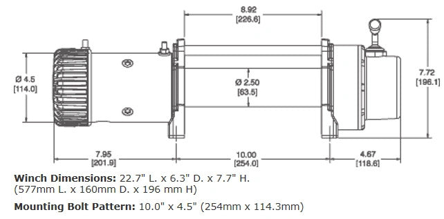 WARN 9.5XP Winch - 68500