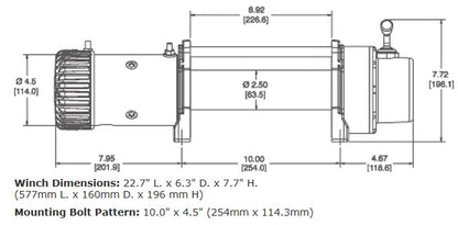 WARN 9.5XP Winch - 68500