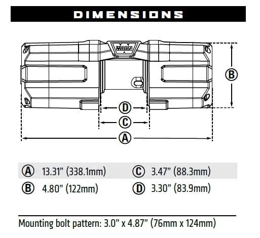 WARN AXON 35-S Powersport Winch - 101130