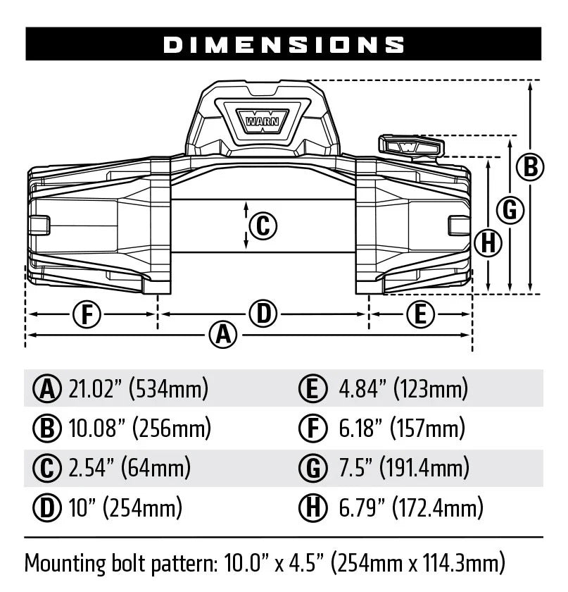 WARN VR EVO 12 Winch w/ Steel Cable - 103254