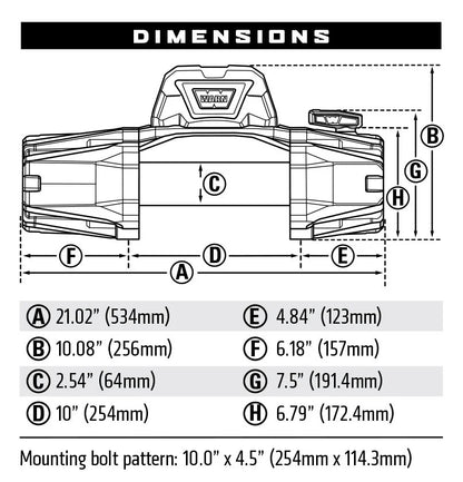 WARN VR EVO 8-S Winch w/ Synthetic Rope - 103251