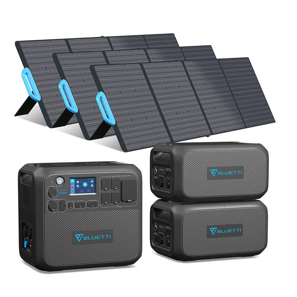 BLUETTI AC200MAX + 2*B230 + 3*PV200 | Home Battery Backup