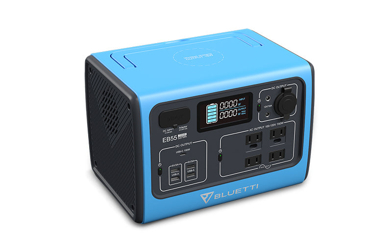 BLUETTI EB55 Portable Power Station | 700W, 537WH